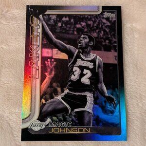 OB1 2025 TOPPS "Blackout" Magic Johnson Card# 255